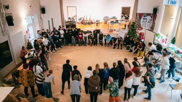 Schüler:innen während einer Projektwoche