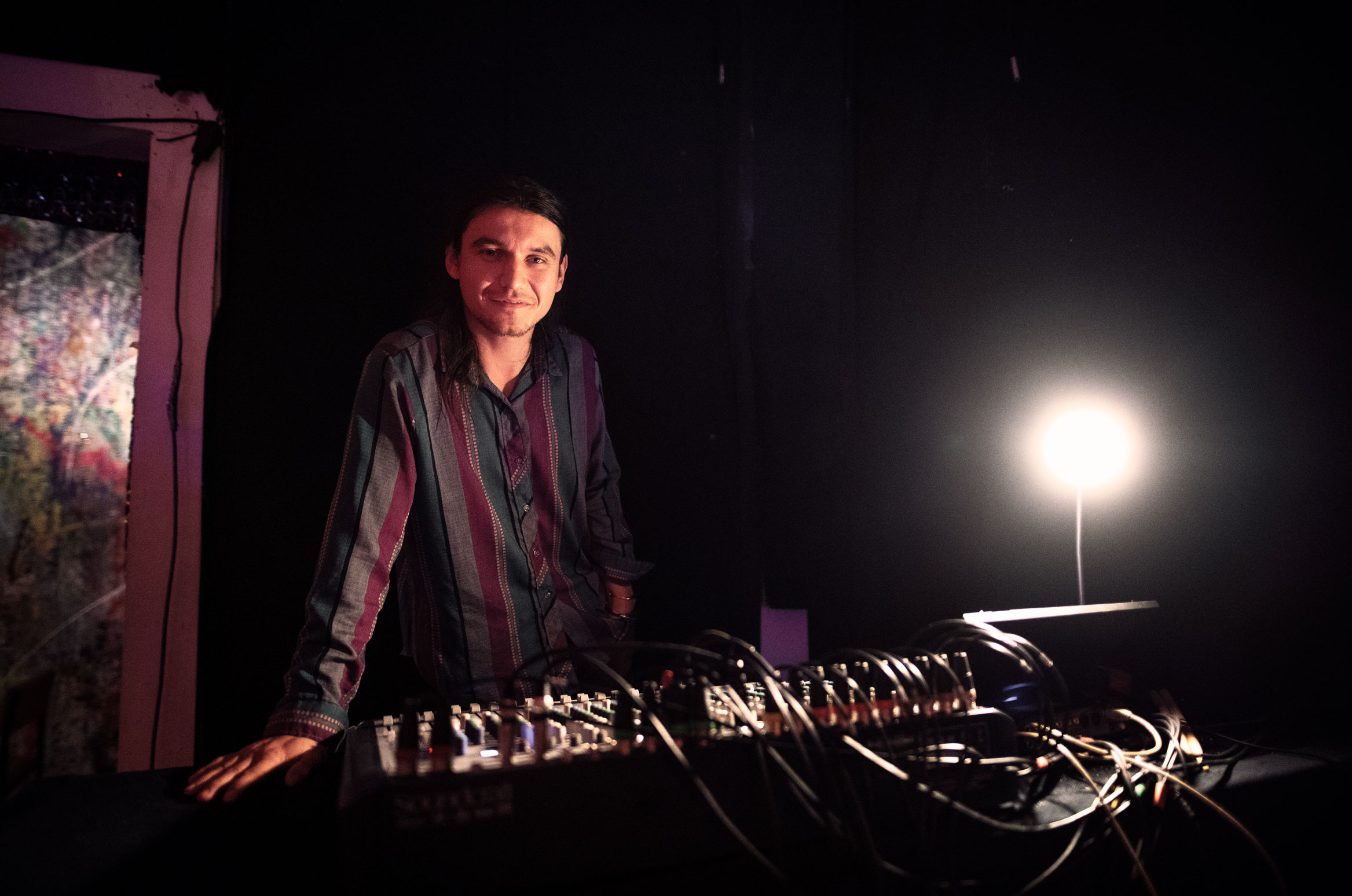 Arystan at the mixing console